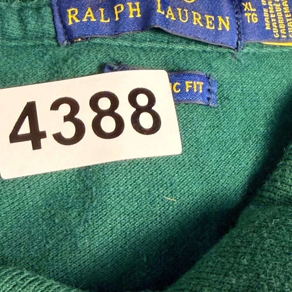Polo Ralph Lauren Polo Shirt Mens XL Green Classic Fit Red Pony Golf Prep Work